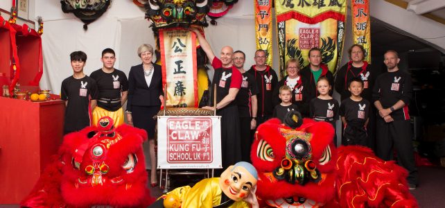 Prime Minister visits Eagle Claw Kung Fu School UK